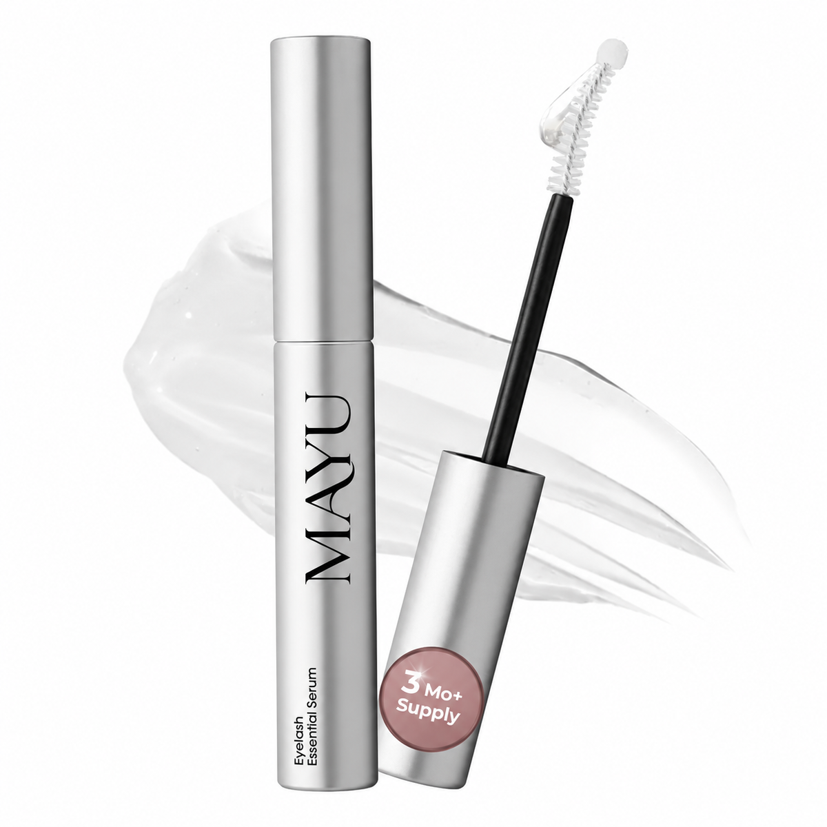 Mayu Korean peptide eyelash serum with applicator wand